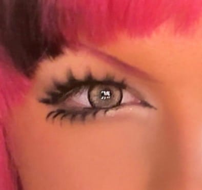 Customer photo review of Farasha Brown Colored Contact Lenses