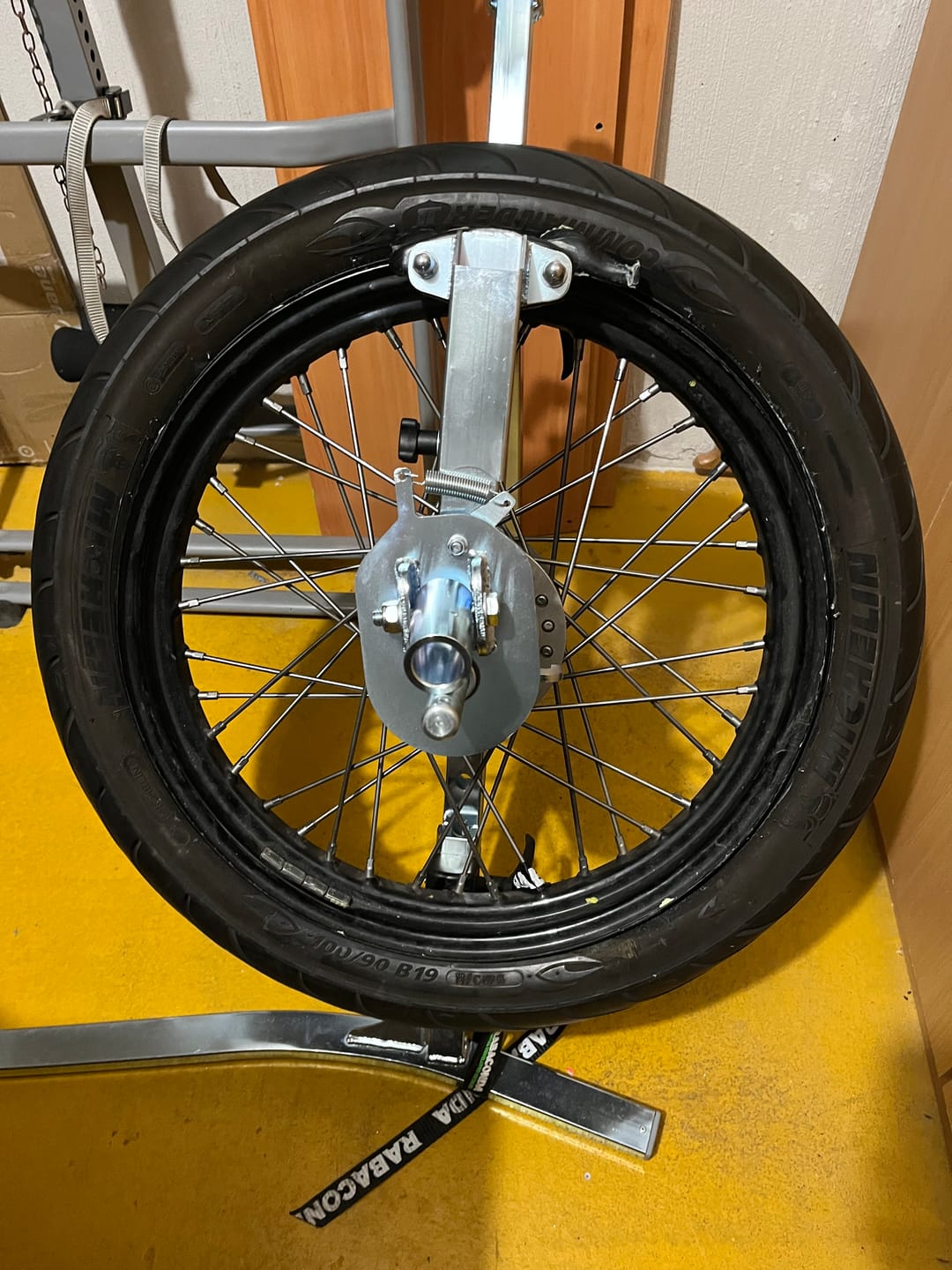 Customer photo review of STARTER Kit - Street Bike Tyre Changer