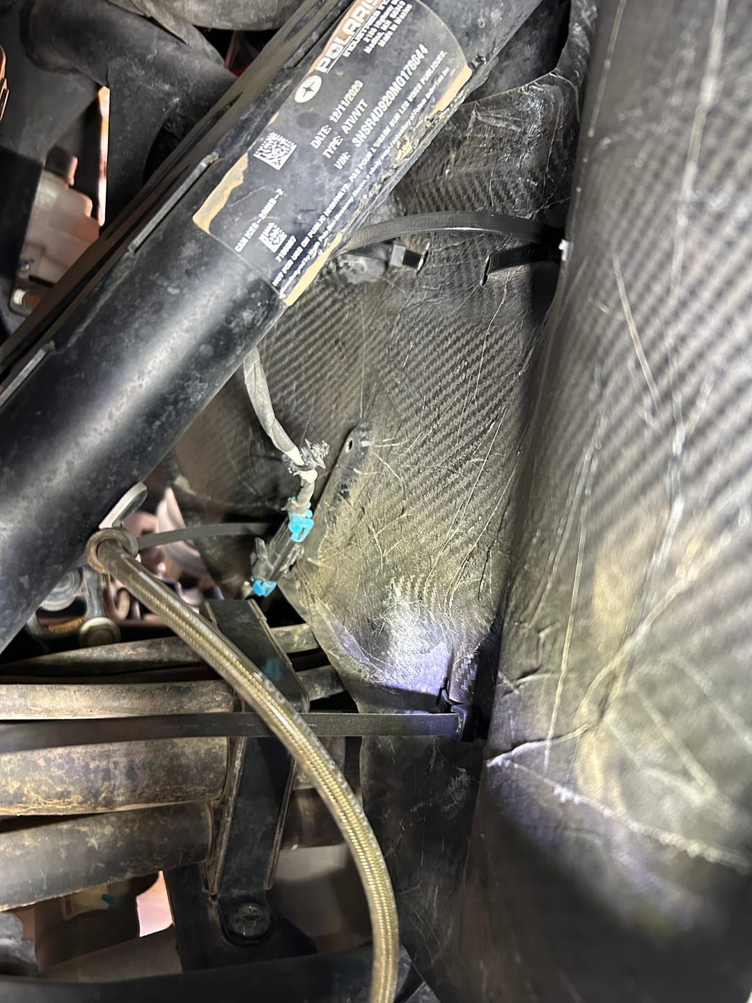 Customer photo review of RPM Pro XP Carbon Fiber Heat Deflector & Cab Cooling Panel