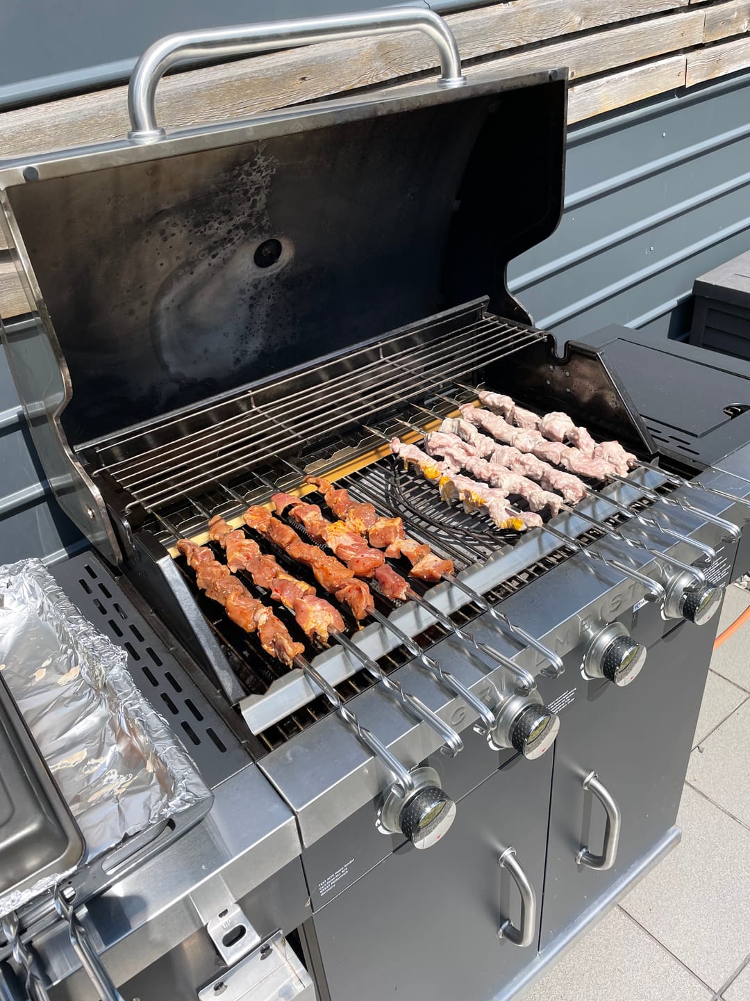 Customer photo review of Schweine-Schaschlik Original - Mayonnaise Zwiebel Kräuter Marinade | mySchaschlik