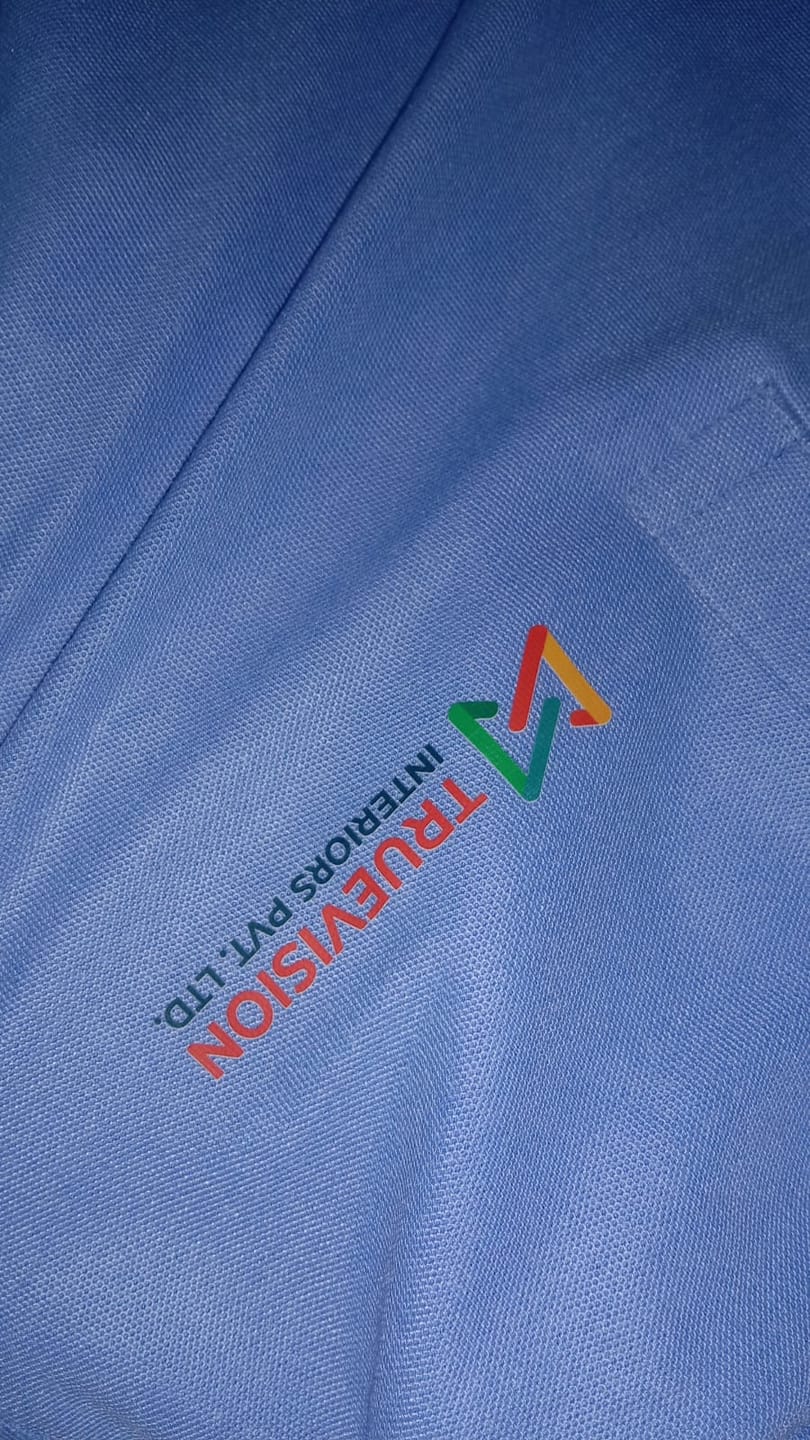 Customer photo review of Customized 100% Pure Cotton Polo T-Shirt With Your Company Logo | Order Logo Printed Tees | PrintMine.in