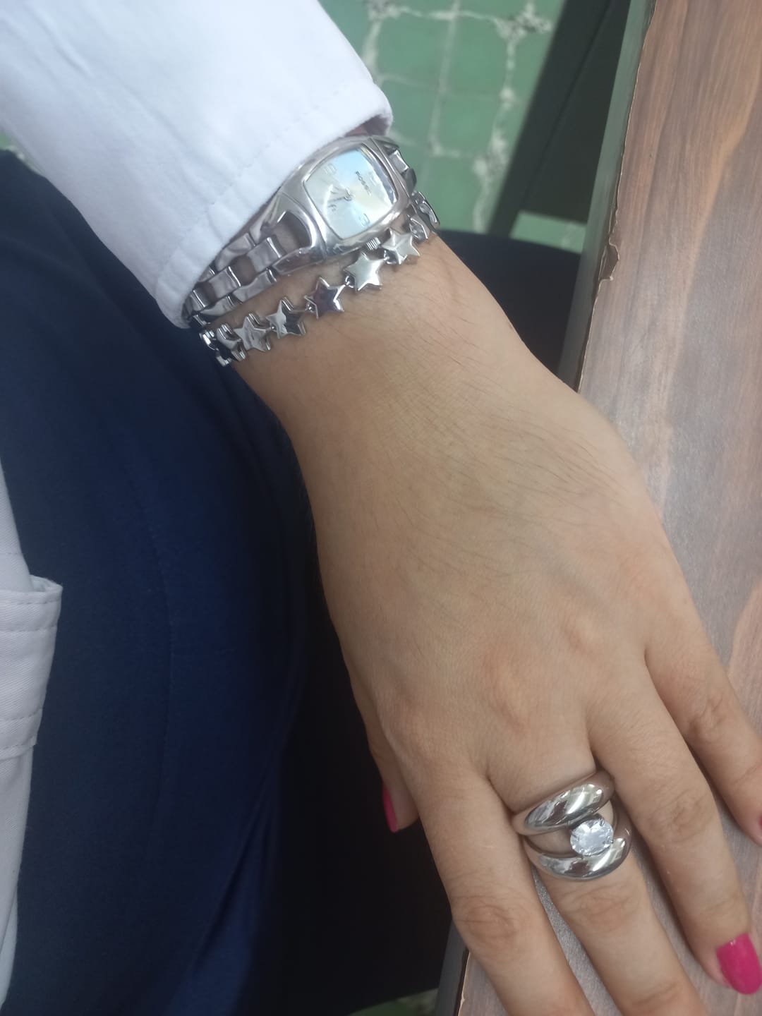 Customer photo review of Pulsera Star Plata
