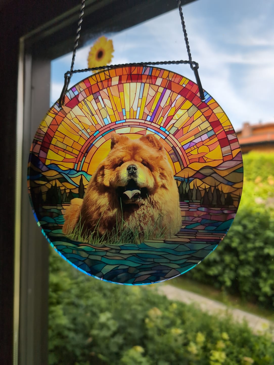 Customer photo review of Personalisierter Sonnenfänger - Haustierportrait