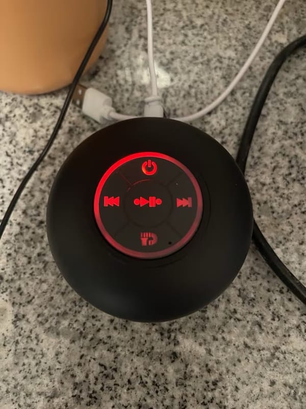 Customer photo review of Bluetooth Shower Speaker