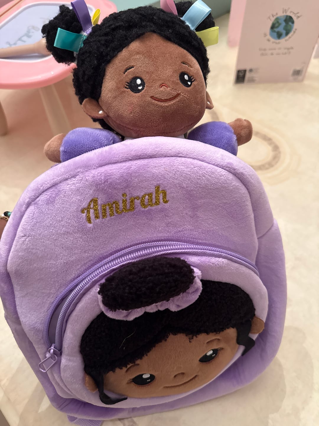 Customer photo review of Personalized Plush Baby Doll