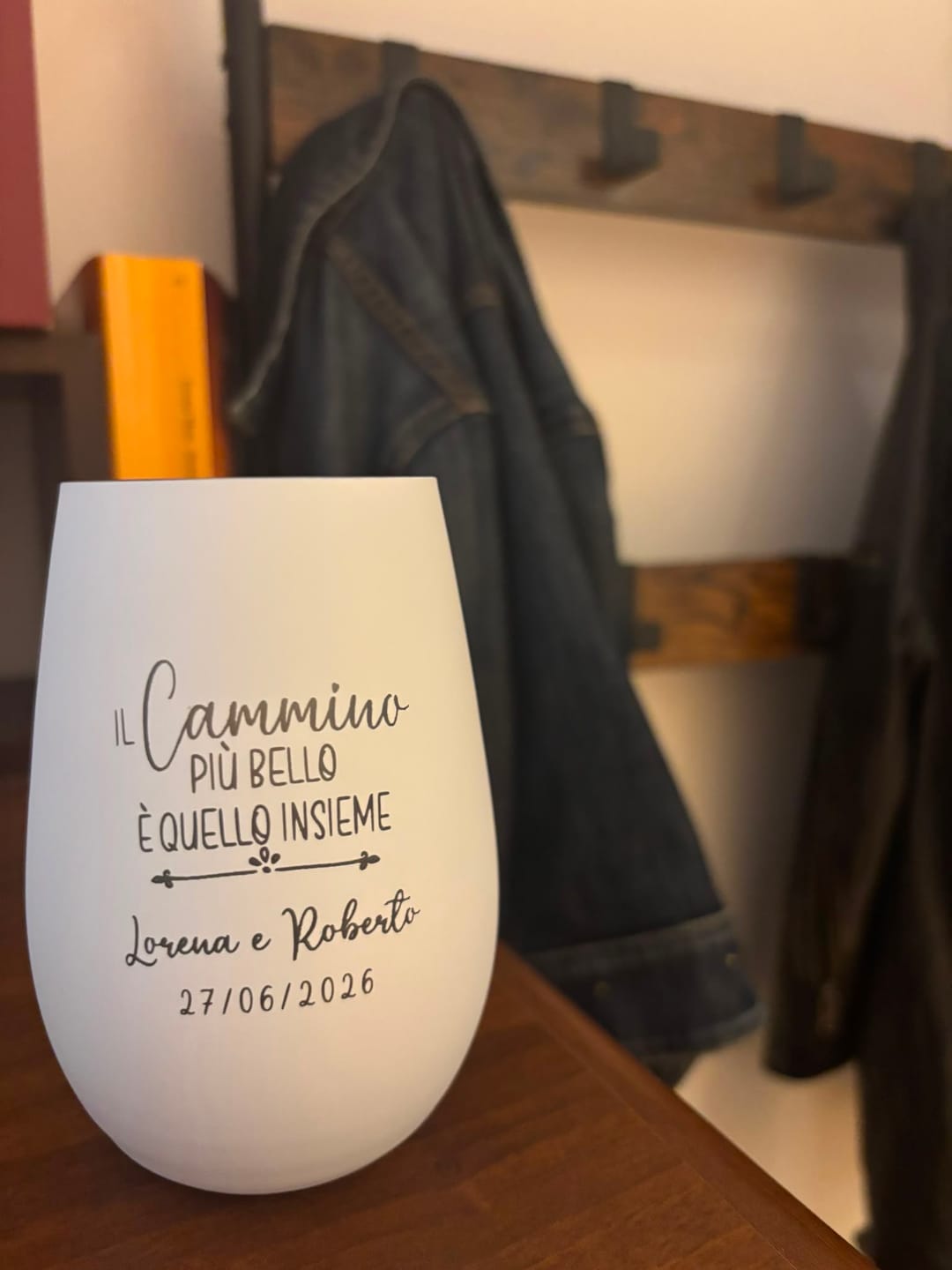 Customer photo review of Cammino Insieme – Lanterna personalizzata per coppie