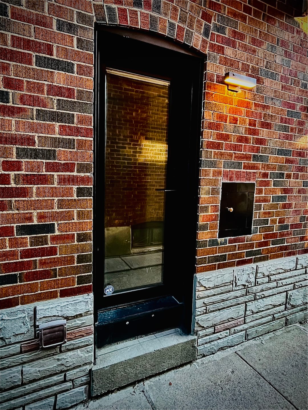 Customer photo review of Solar Wall Light with Motion Sensor