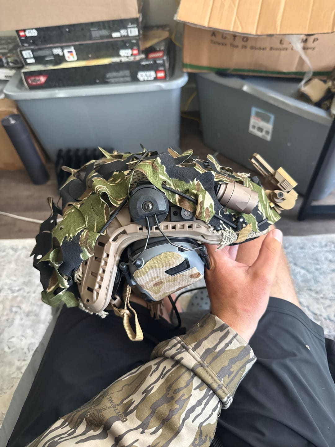 Customer photo review of HelmetScrim™ 2.0 | Camo Netting for Helmet