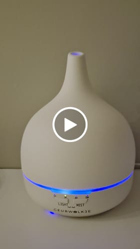 Videorecensie van een klant over Close 2 Nature 3.0  - Geurwolkje® Aroma Diffuser - Keramiek - Off-White - 400 ML