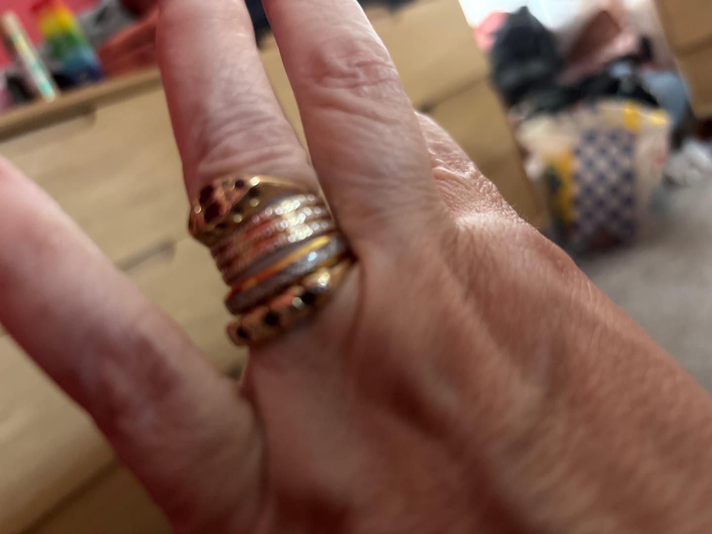 Customer photo review of The Golden Steel 4mm Wonder Ring