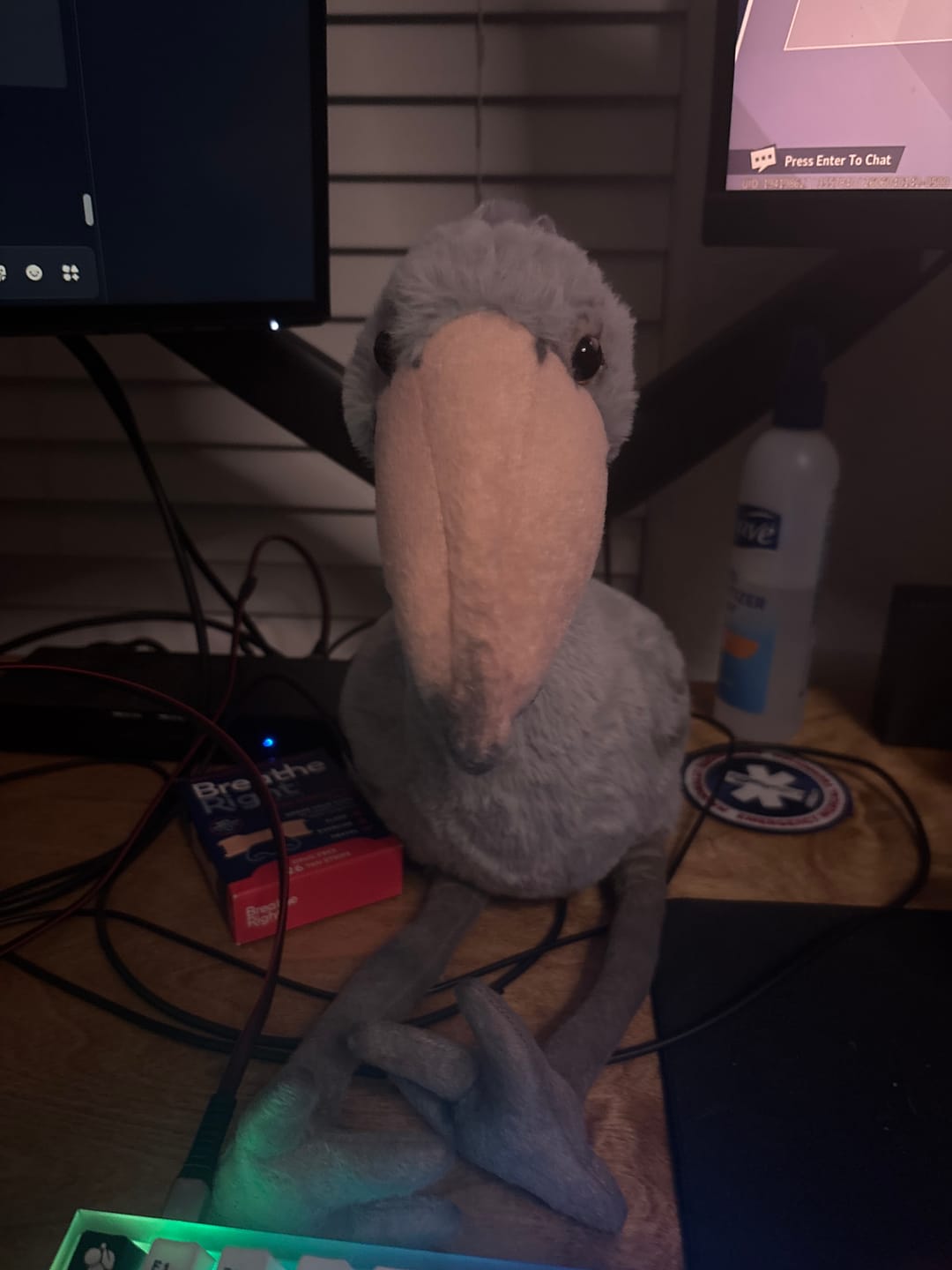 Customer photo review of Shoebill Stork Bird Soft Stuffed Plush Toy