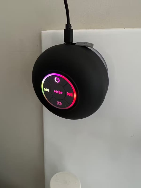 Customer photo review of Bluetooth Shower Speaker