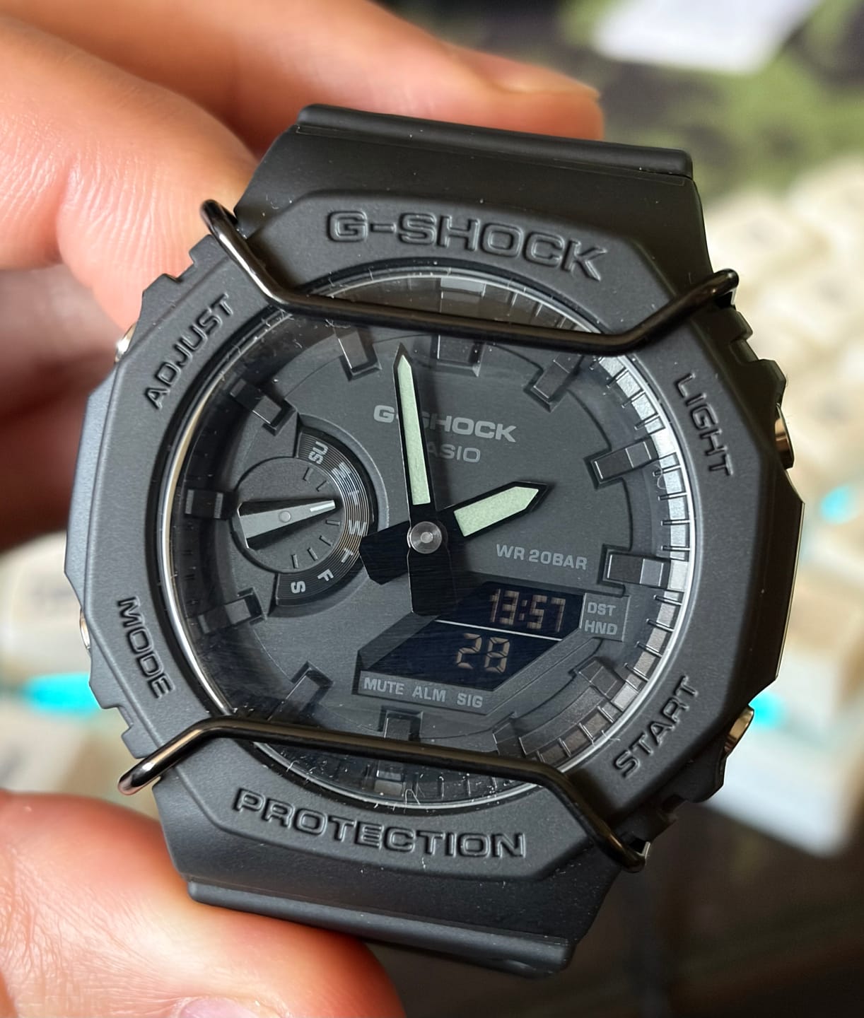 Customer photo review of Reloj Casio G-Shock Royal Oak "Casioak" GA-2100-1A1 Carbon Core Negro