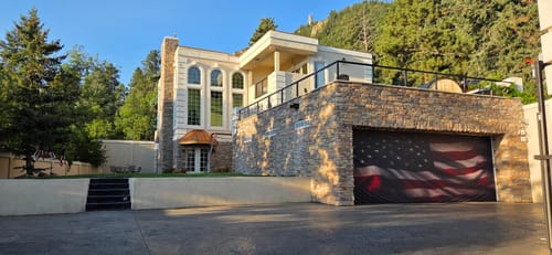 Customer photo review of We Create Your Unique Design – Customize Garage Door Cover