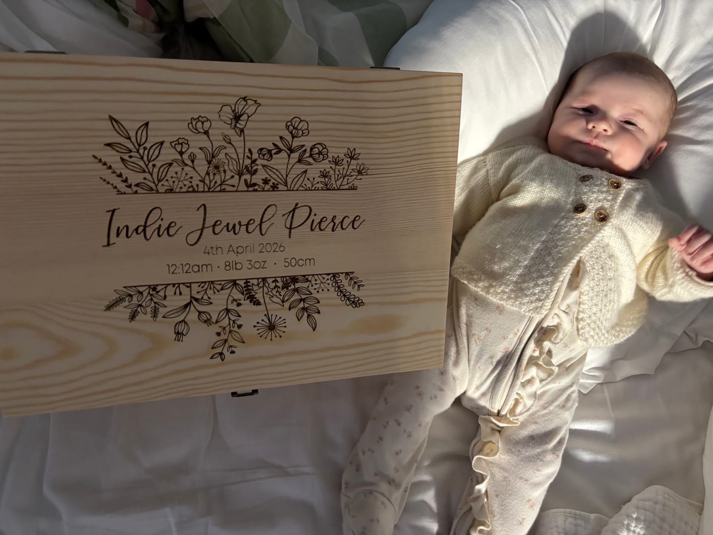 Customer photo review of Wildflower Frame Keepsake Box (Pre-Order)