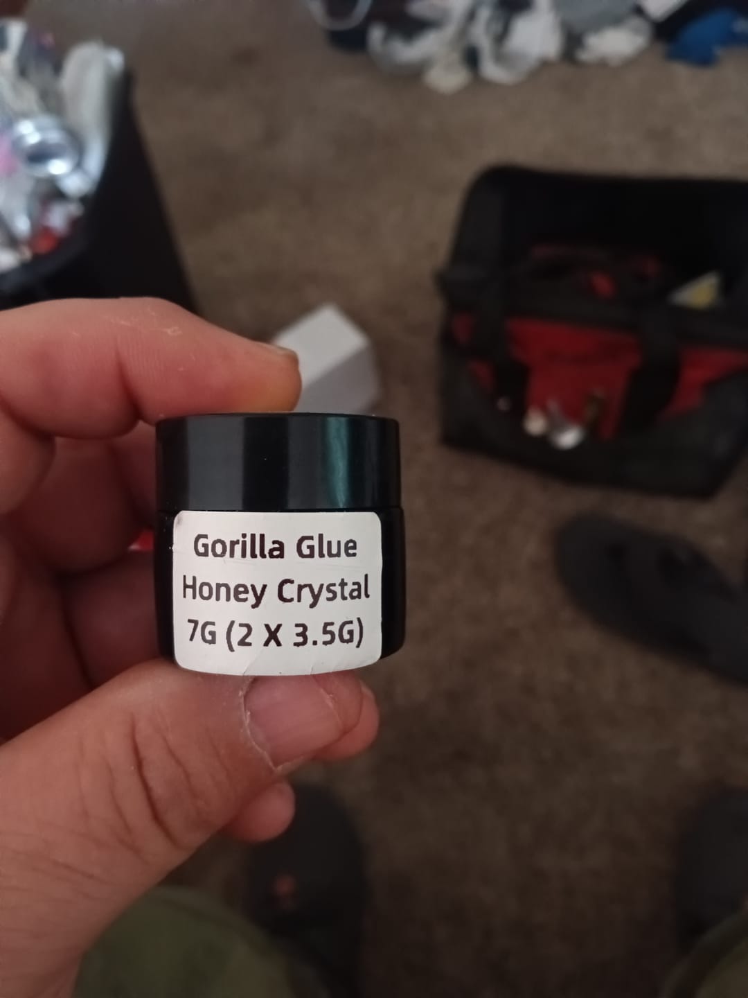 Customer photo review of Legendary Honey Crystal Gorilla Glue 3.5G (BOGO)