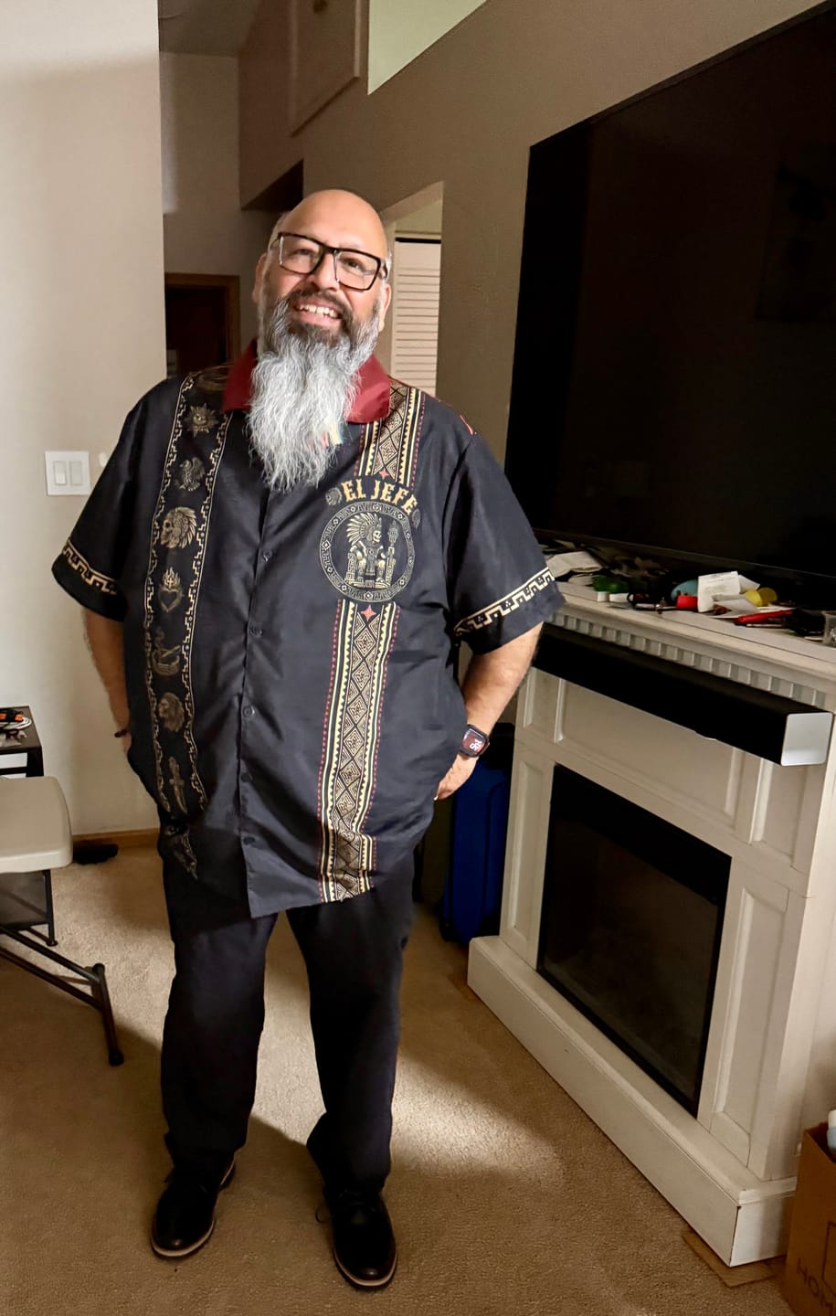 Customer photo review of El Jefe Azteca Guayabera