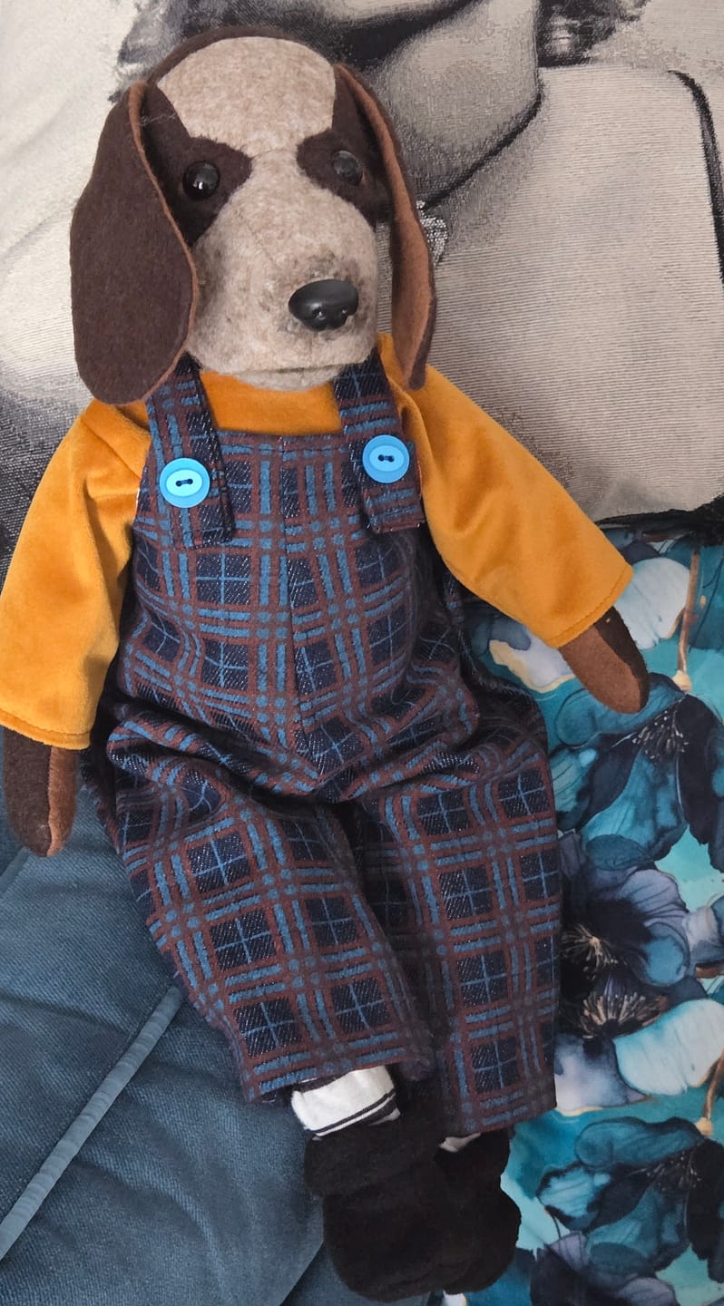 Customer photo review of Beagle "Tibby" PDF Pattern  Approx 26cm Seated
