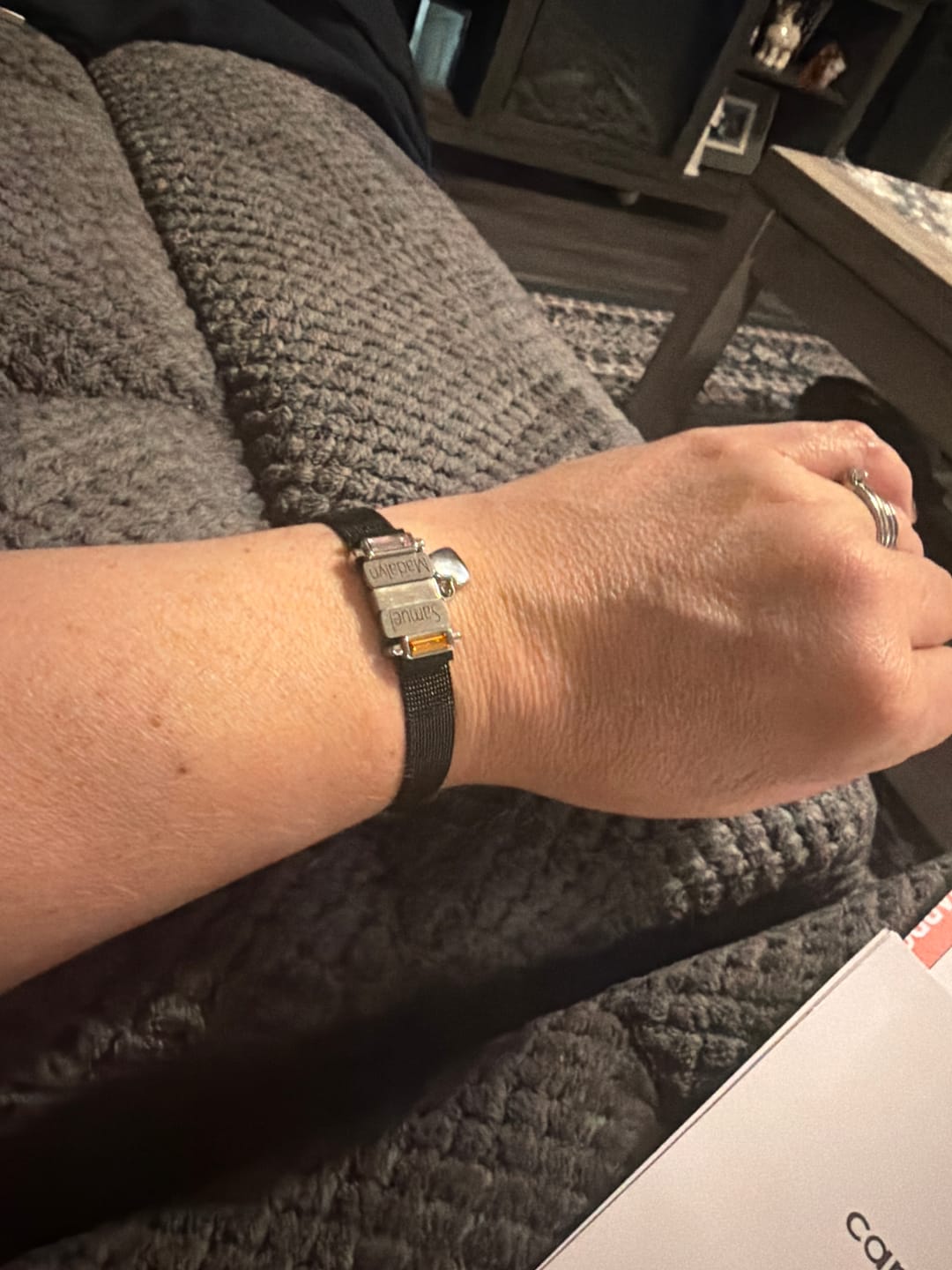 Customer photo review of Mesh bracelet black