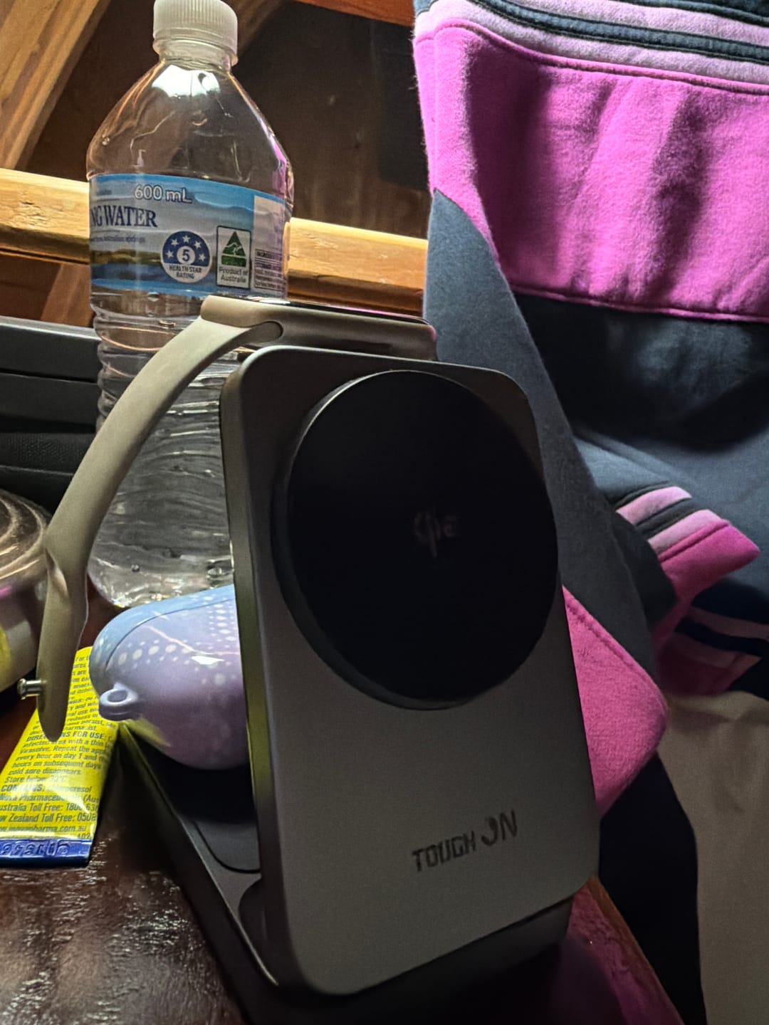 Customer photo review of Tough On MagFold Qi2 3-in-1 Wireless Charger Foldable Compatible with MagSafe