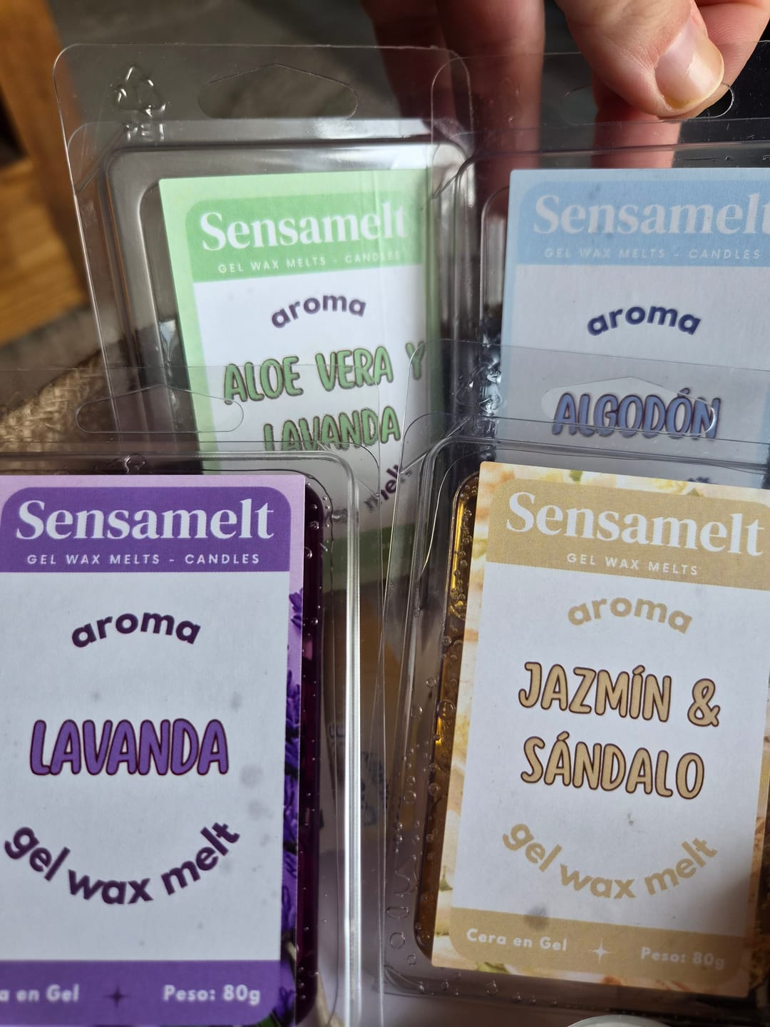 Customer photo review of Jazmín & Sándalo - Gel wax melt