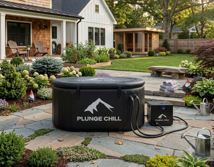 Customer photo review of Cold Plunge Chiller + Pro Tub