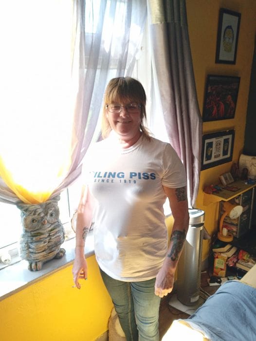 Customer photo review of Boiling Piss T-Shirt