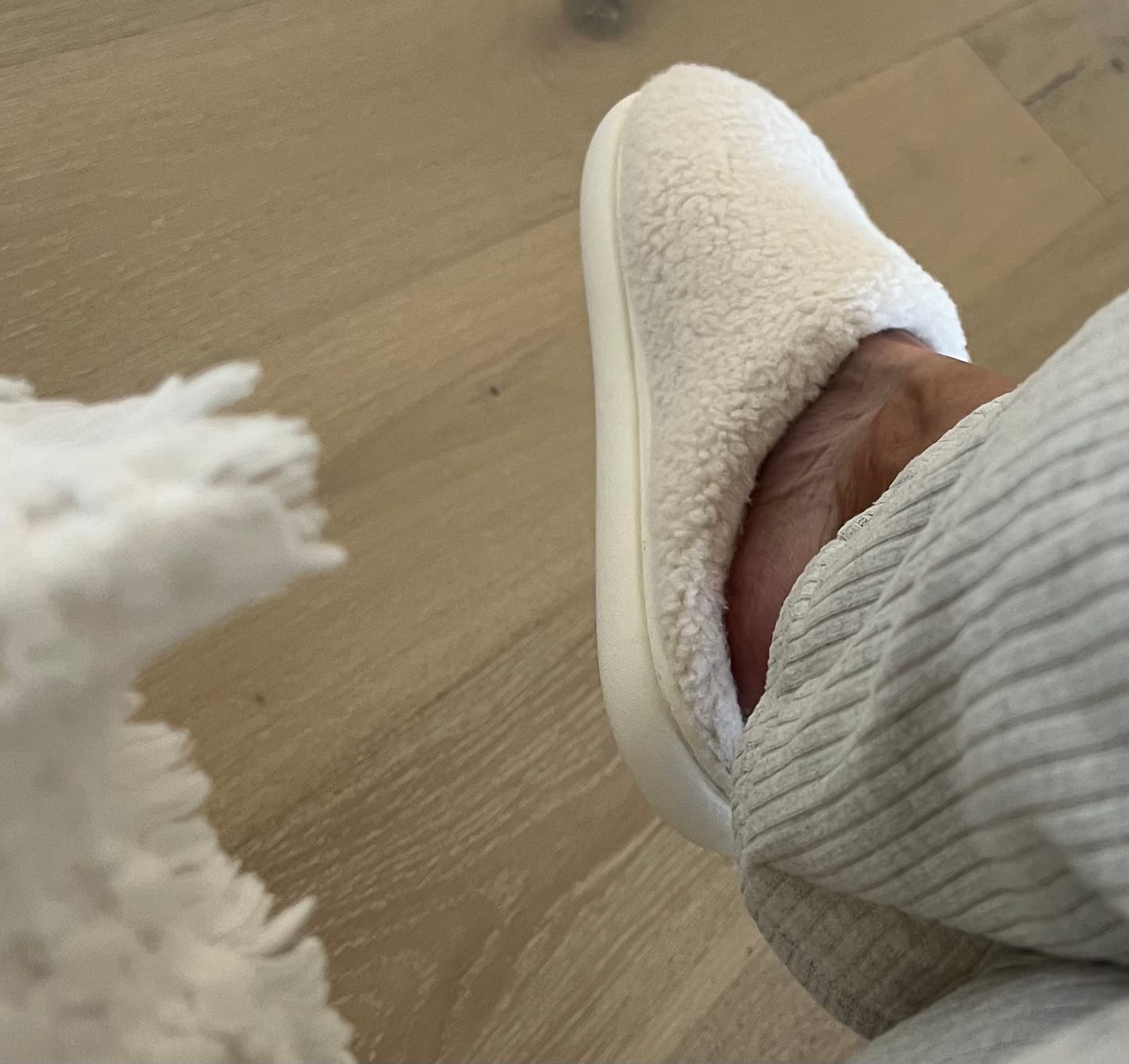 Customer photo review of Nordic Plush Slippers