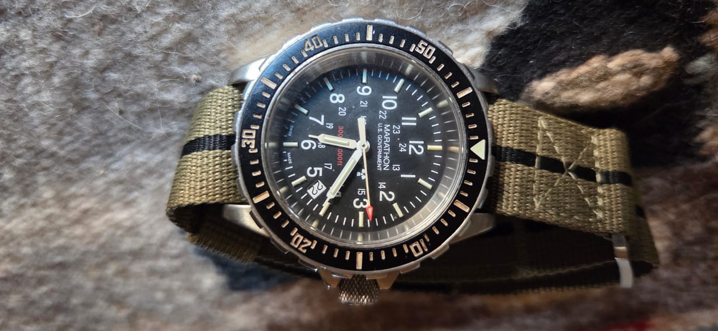 Customer photo review of Glomar Explorer - Hook & Loop Strap Striped