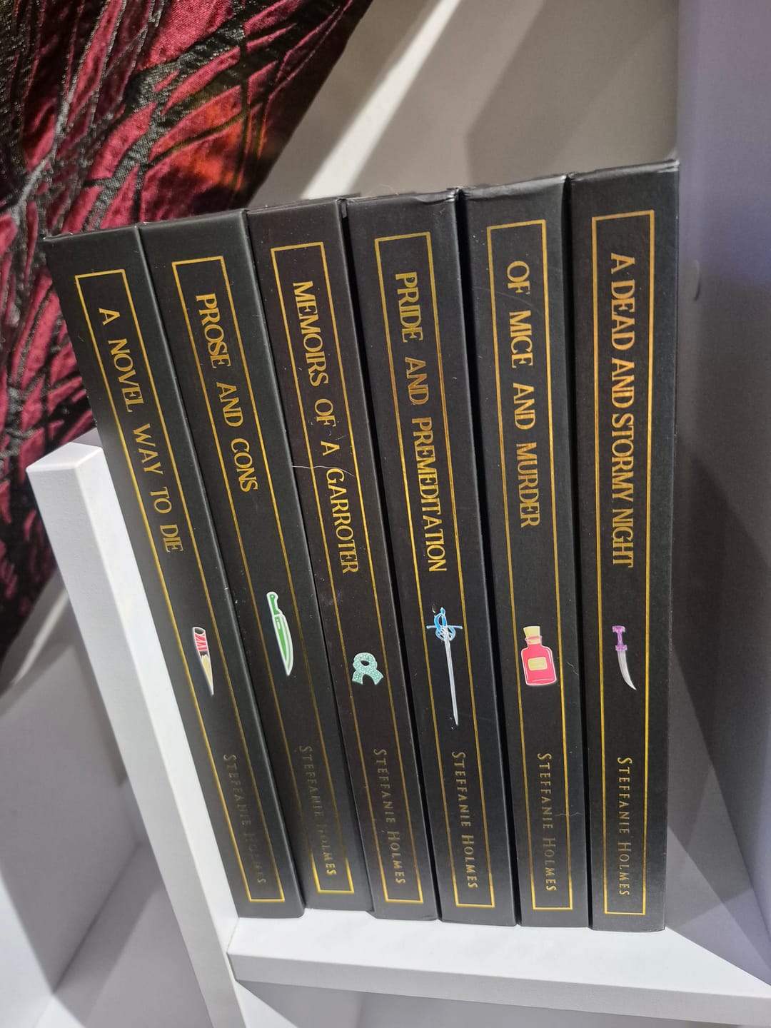 Customer photo review of LIMITED EDITION Nevermore Luxe Hardcover Editions, set of 3: books 4-6