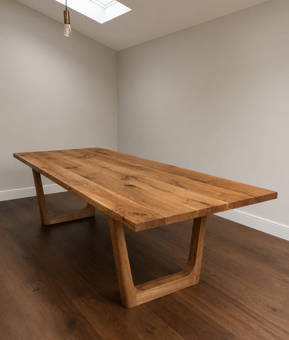 Customer photo review of Lilian Extendable Oak Dining Table