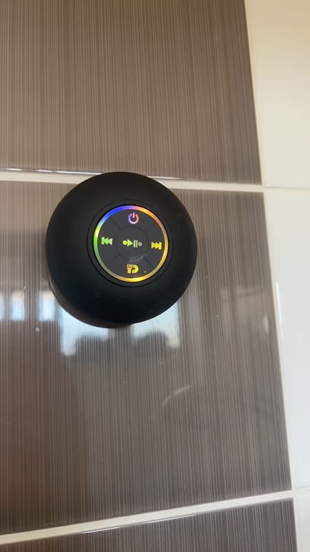 Customer photo review of Bluetooth Shower Speaker