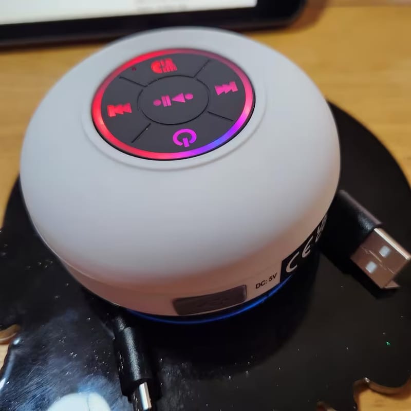 Customer photo review of Bluetooth Shower Speaker