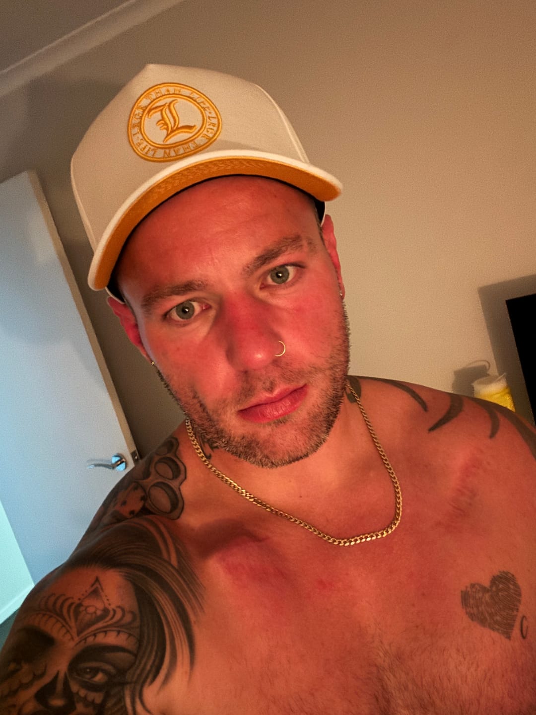 Customer photo review of A-FRAME HAT - WHITE GOLD