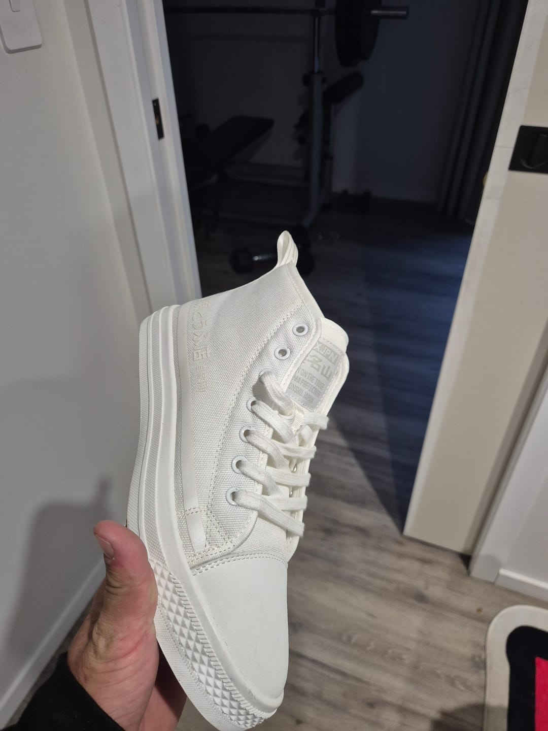 Customer photo review of HTXJPN Fuji2 Shiro High Top Sneakers