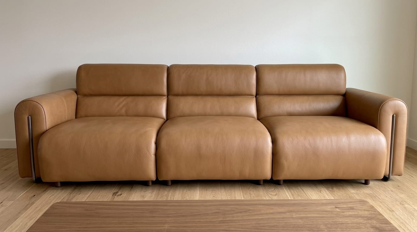 Customer photo review of Haverford Recliner Sofa (Light Grey)