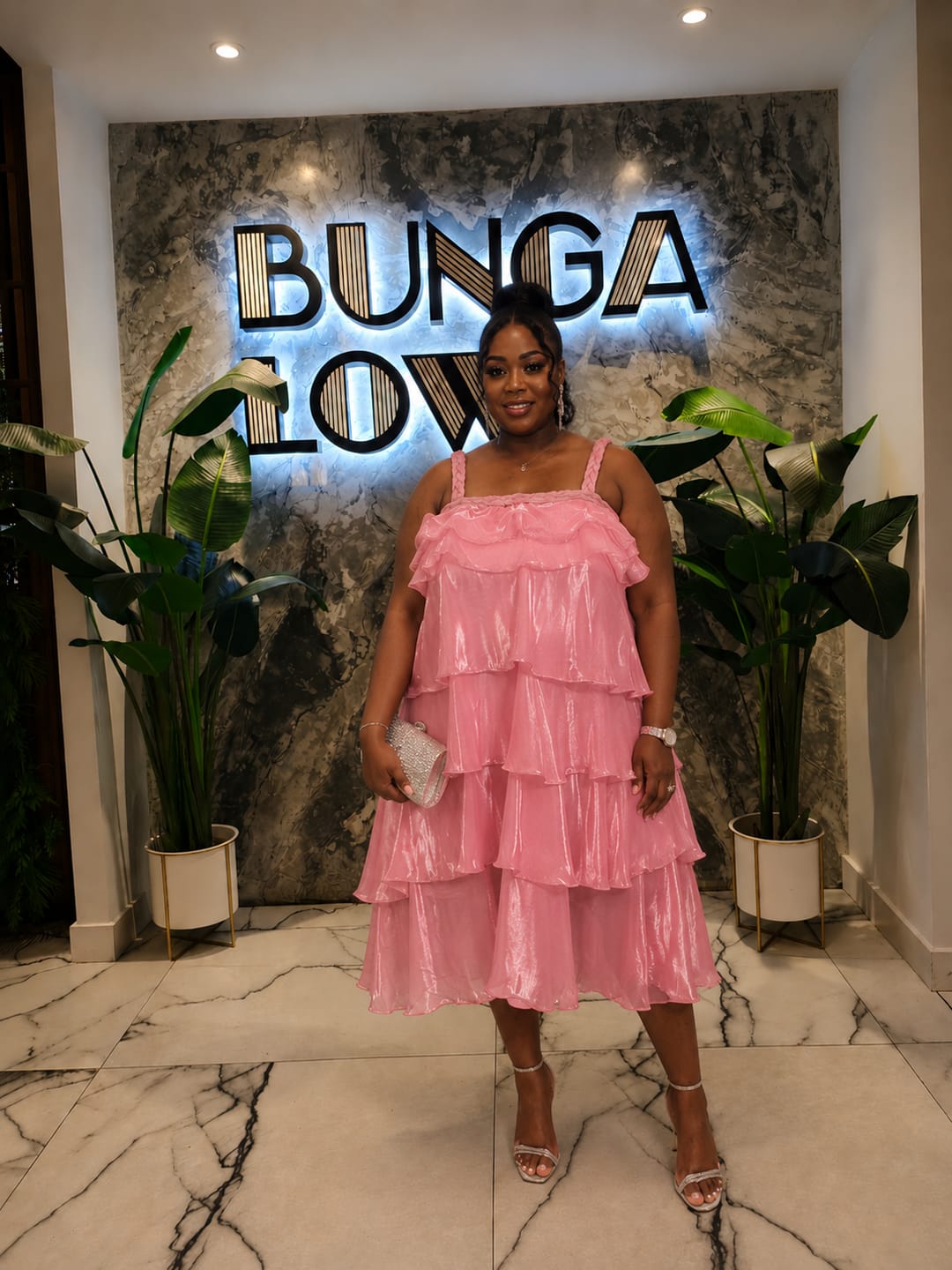 Customer photo review of Kim Layered Dress