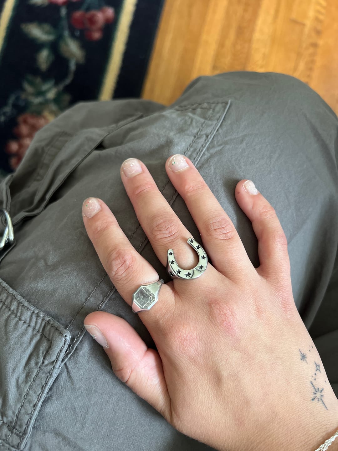 Customer photo review of Horse Shoe Ring