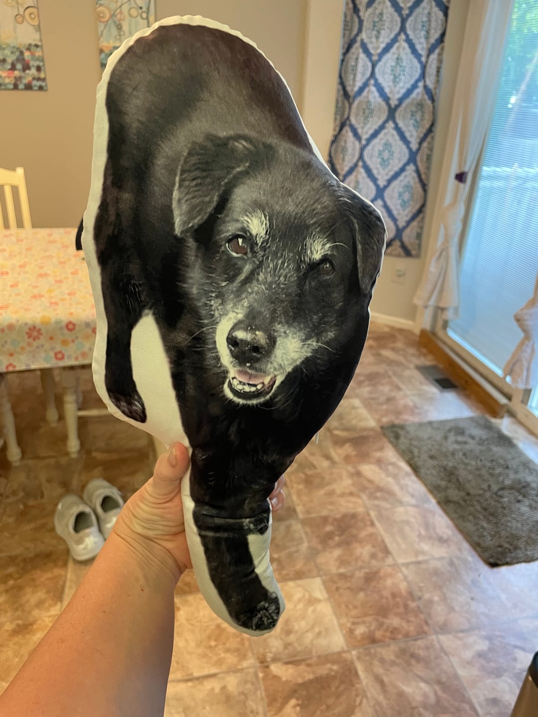Customer photo review of Custom Pet Shaped Pillow that Look Like your Pet - ThePetPillow