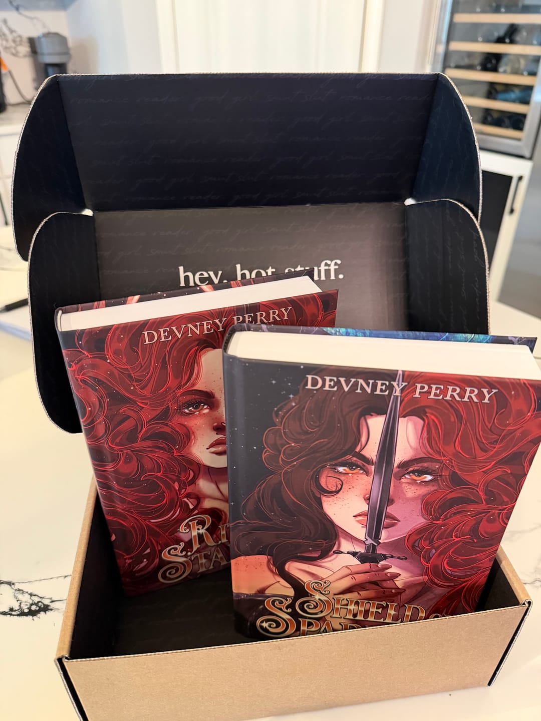 Customer photo review of PS Hardcover SE Rites of the Starling by Devney Perry