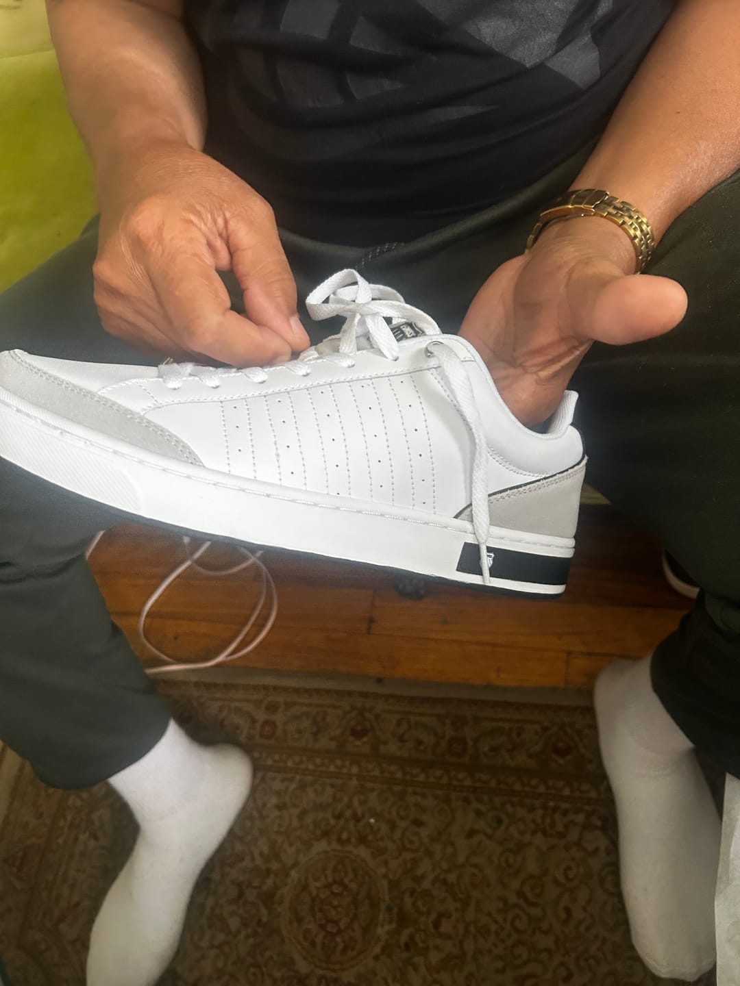 Customer photo review of 07411-171-M | COURT BLOCK | WHITE/VAPOR BLUE/BLACK