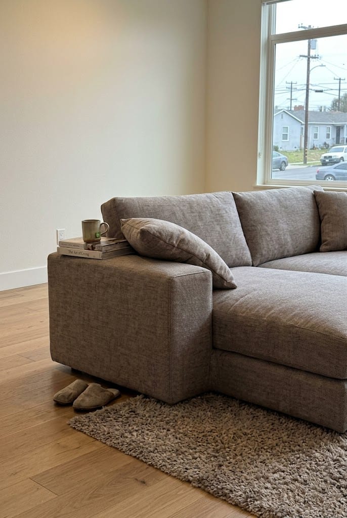 Customer photo review of Pembroke Sectional Sofa (Grey)