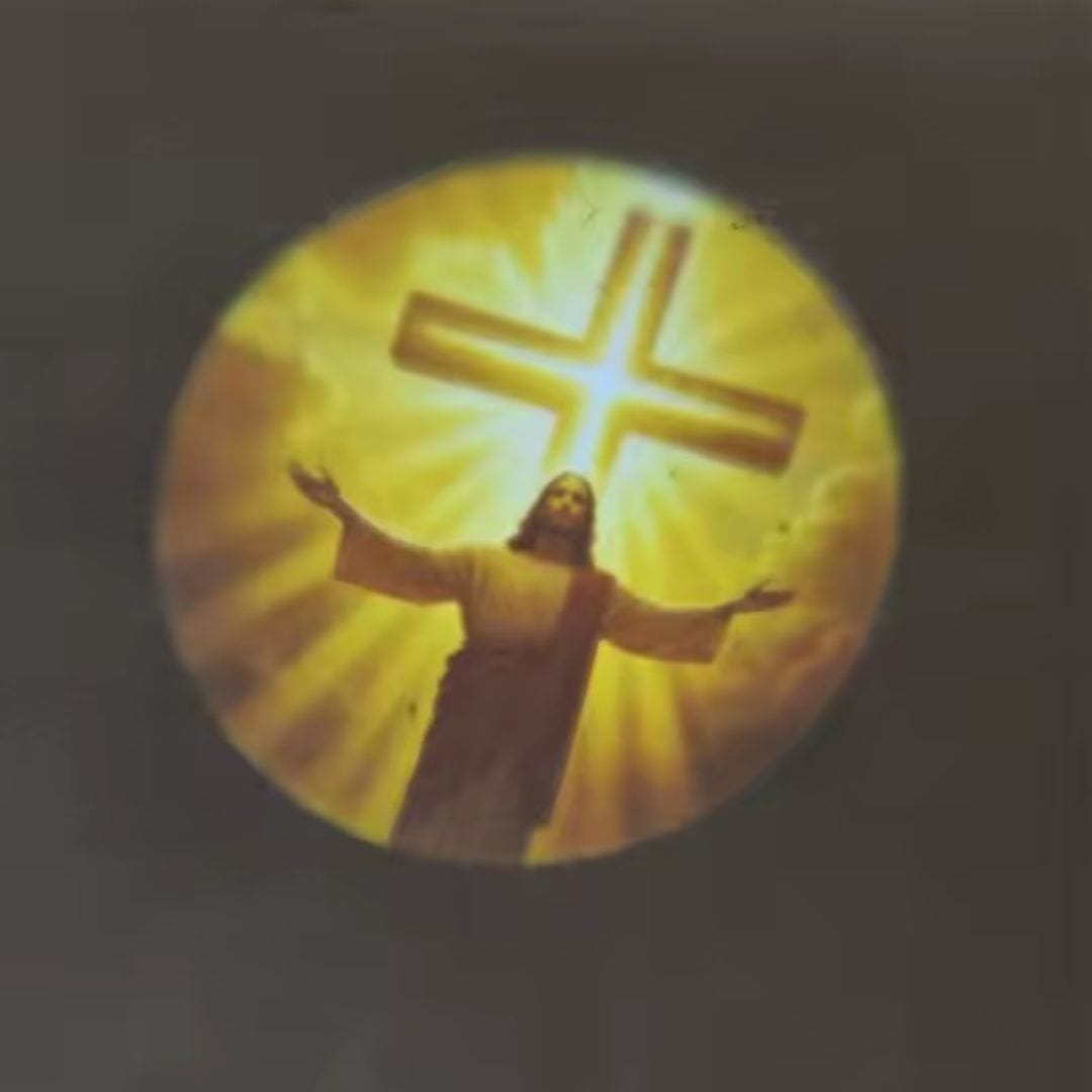 Customer photo review of Jesus Light Projector