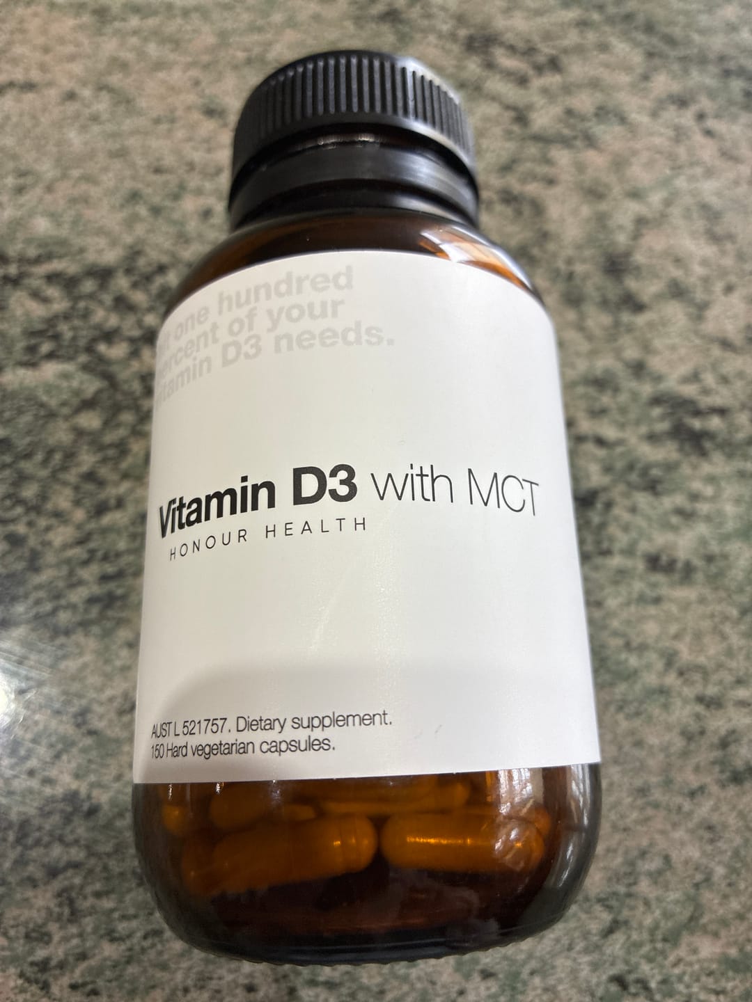 Customer photo review of Vitamin D3 with MCT (Vegan Friendly) - 150 Capsules