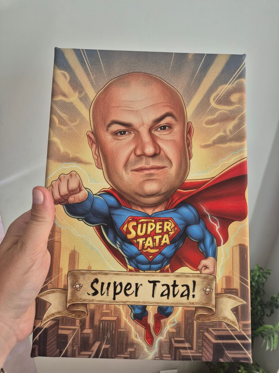 Customer photo review of Super Tatuś  - Karykatura ze zdjęcia