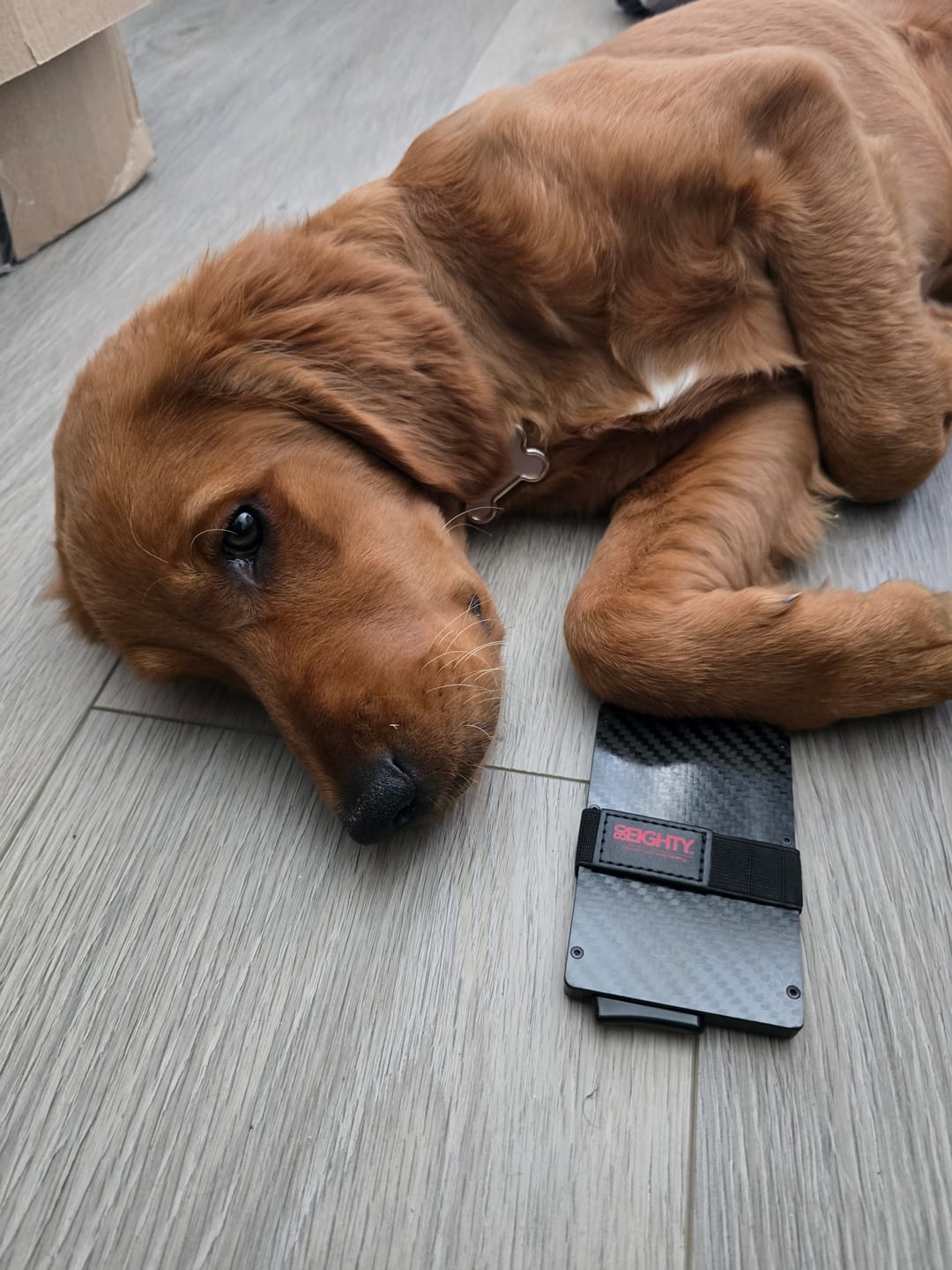 Customer photo review of 80Eighty® Minimalist Carbon Fiber Wallet