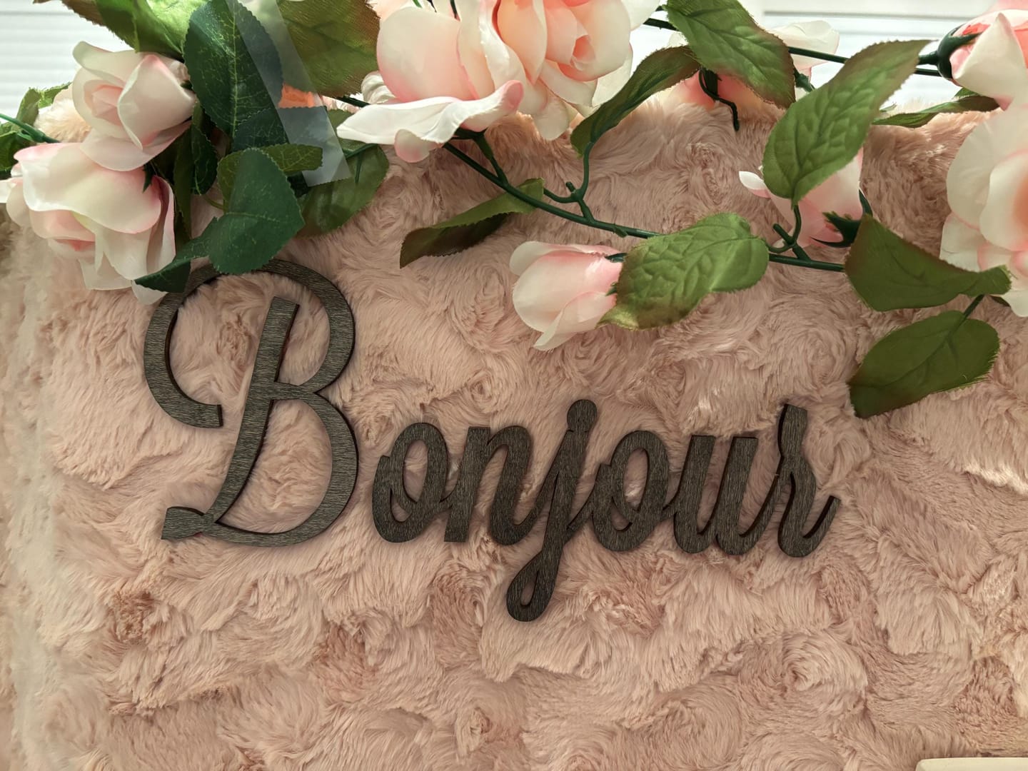 Customer photo review of Custom Wooden Word