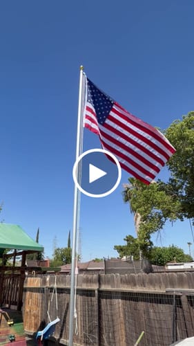 Customer video review of Heavy Duty American Nylon Flag - Made In USA