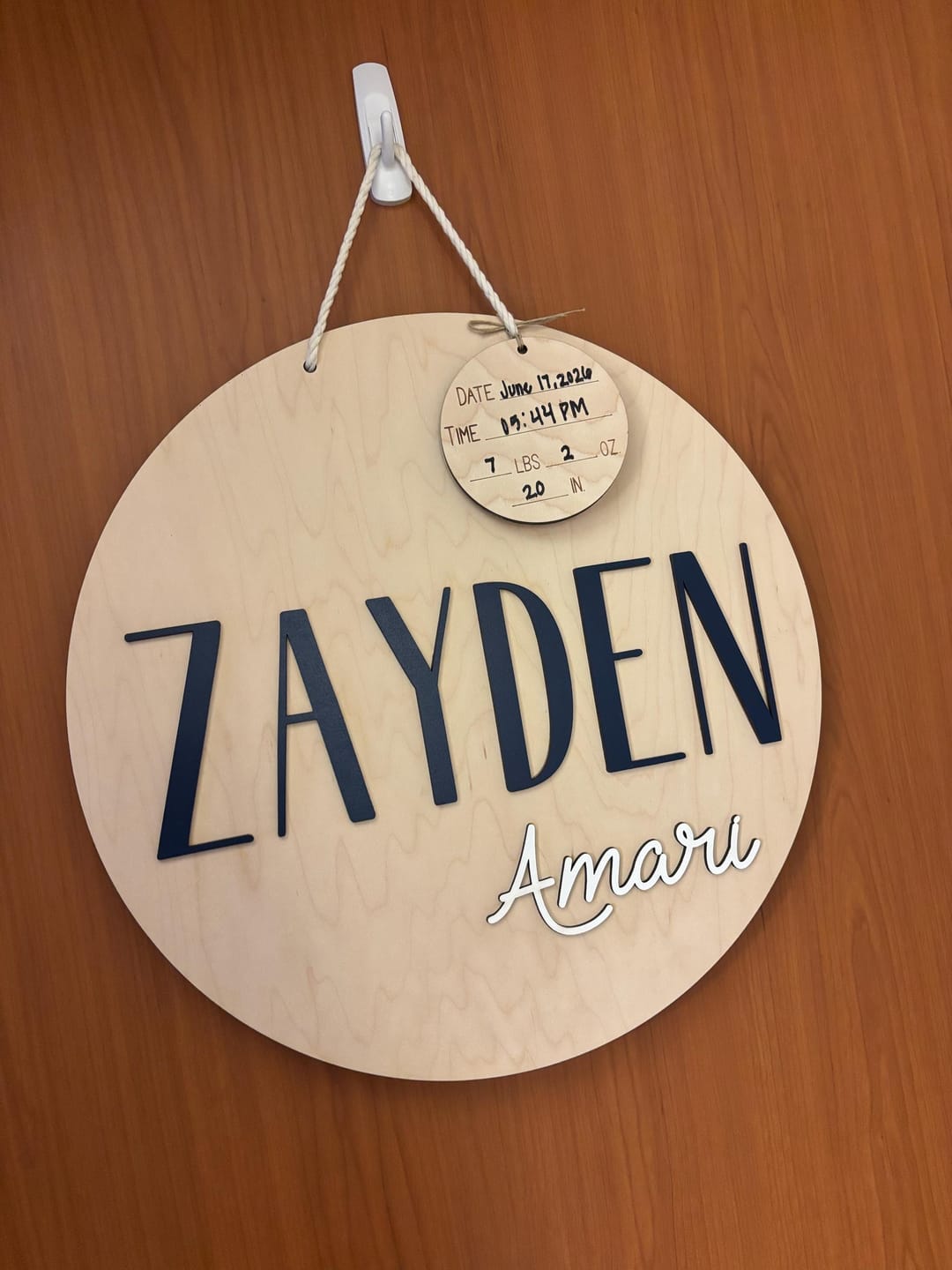 Customer photo review of Hospital Door Hanger - Lucas Blake