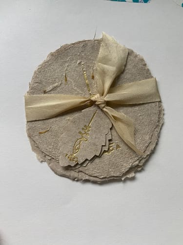 Customer photo review of DIY / Undyed Silk Bias Ribbon